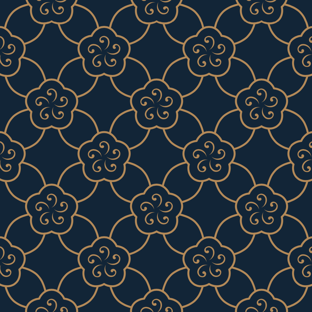 Chinoiserie blue