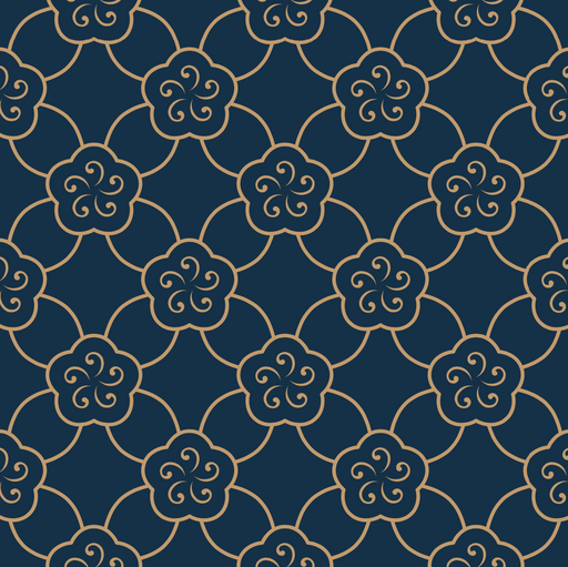 Chinoiserie blue