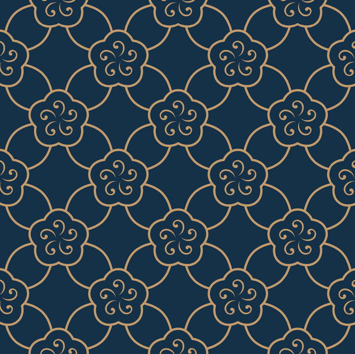 Chinoiserie blue